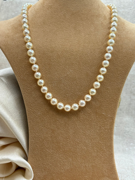 Single Row Cultured Pearl Necklace