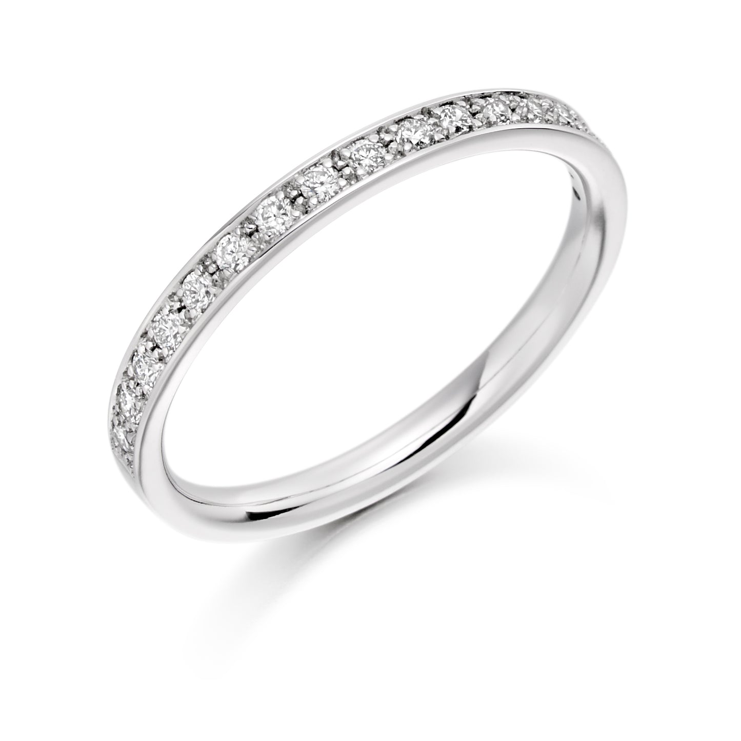 Platinum Vintage Style Diamond Wedding Eternity Ring (#1792)