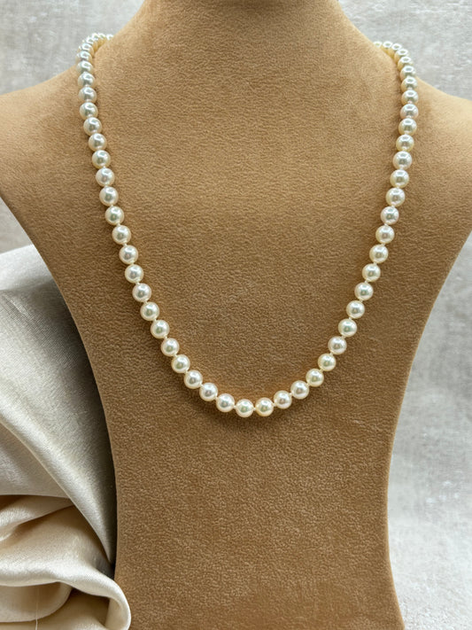 Single Row Cultured Pearl Necklace