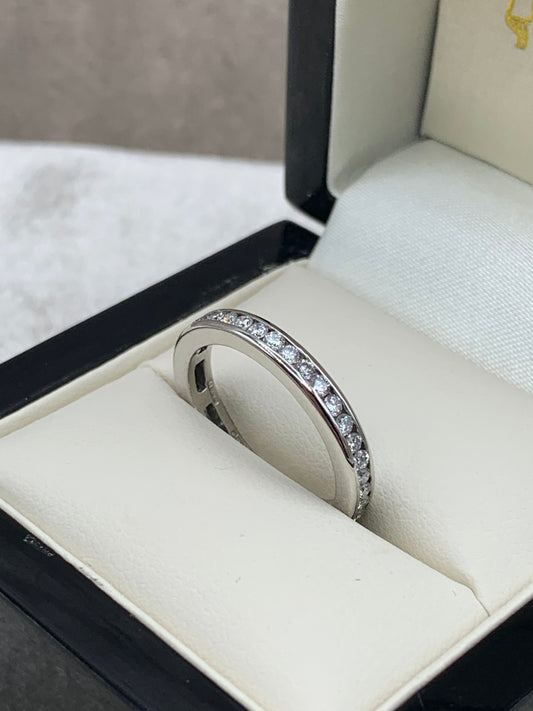 18ct White Gold Full Diamond Eternity Ring